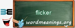 WordMeaning blackboard for flicker